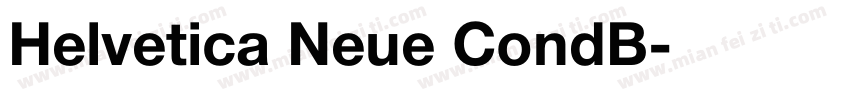 Helvetica Neue CondB字体转换